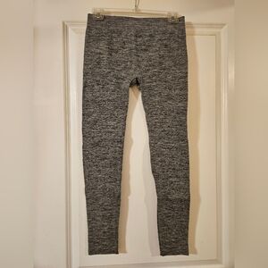 2 Pairs Of Gray Heathered Fleece Lined Leggings, Size S/M